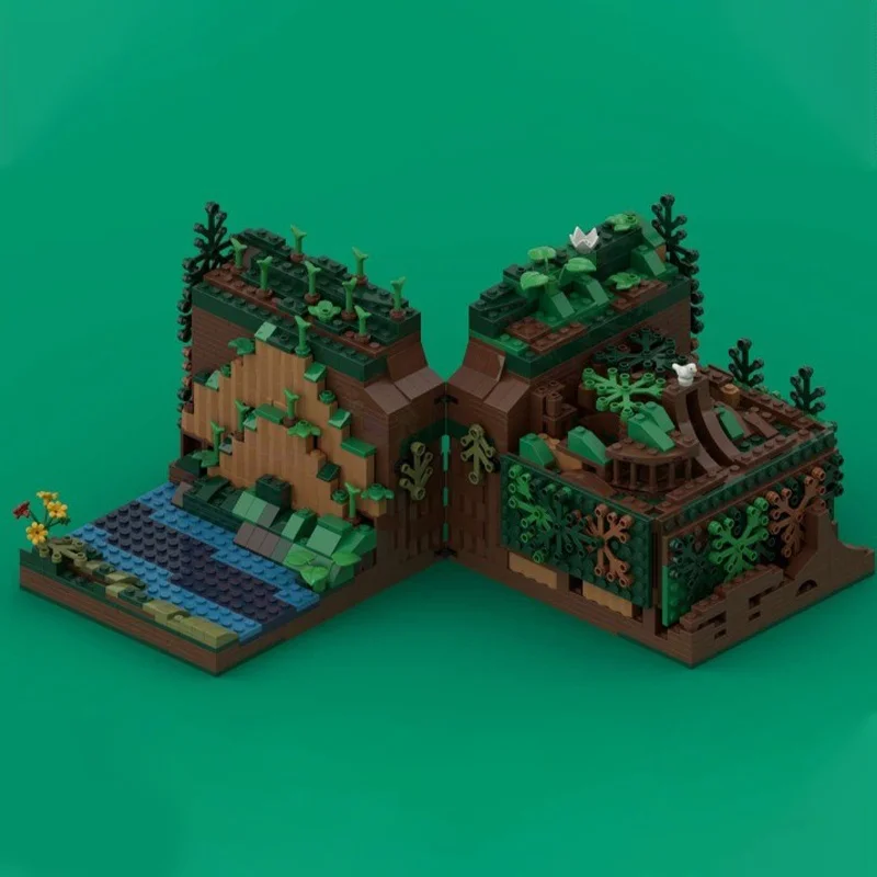 949 قطعة MOC الكهف المخفي مغامر نموذج اللبنات العمارة تجميع DIY بها بنفسك الإبداعية هدية الكريسماس فكرة اللعب الطوب #3