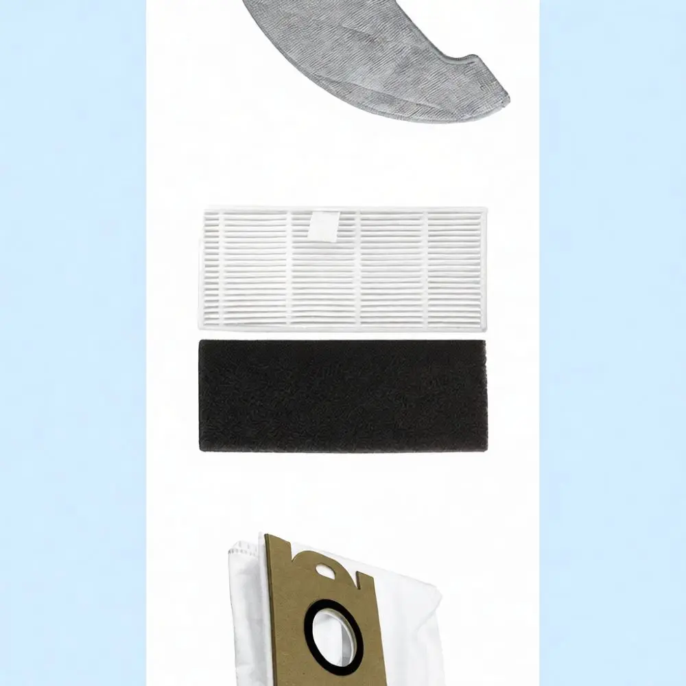 Robot Vacuum Replacement Kit For Proscenic M7 Max Main Roller Brush Side Brush Mop Cloth Hepa Filter Dust Bag Supplies