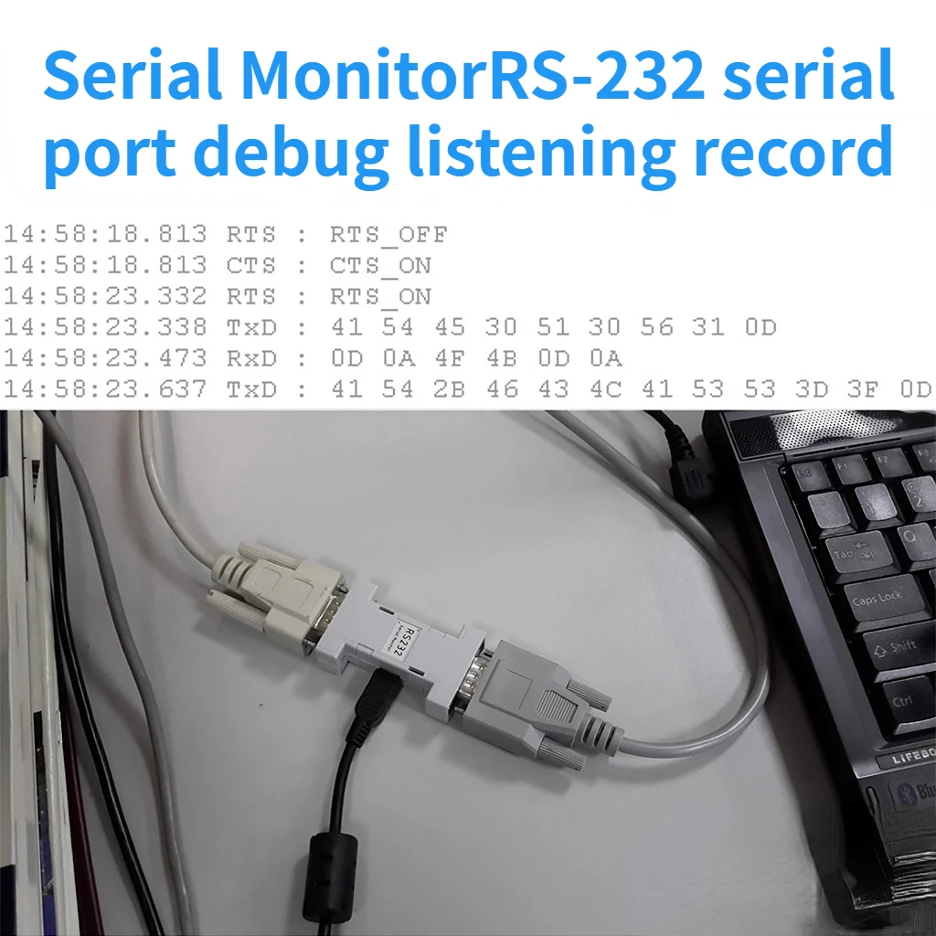 RS-232 Monitor, Monitor, registrazione, Debug, comunicazione di serie