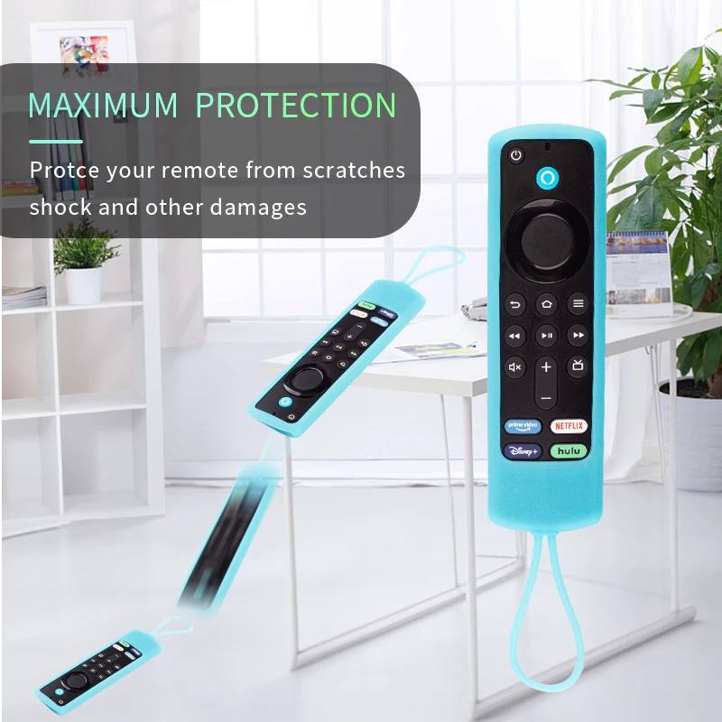 Silicone Remote Controller Protector Case Soft Remote Control Shell Waterproof TV Accessories For Amazon Fire TV Stick 3rd Gen