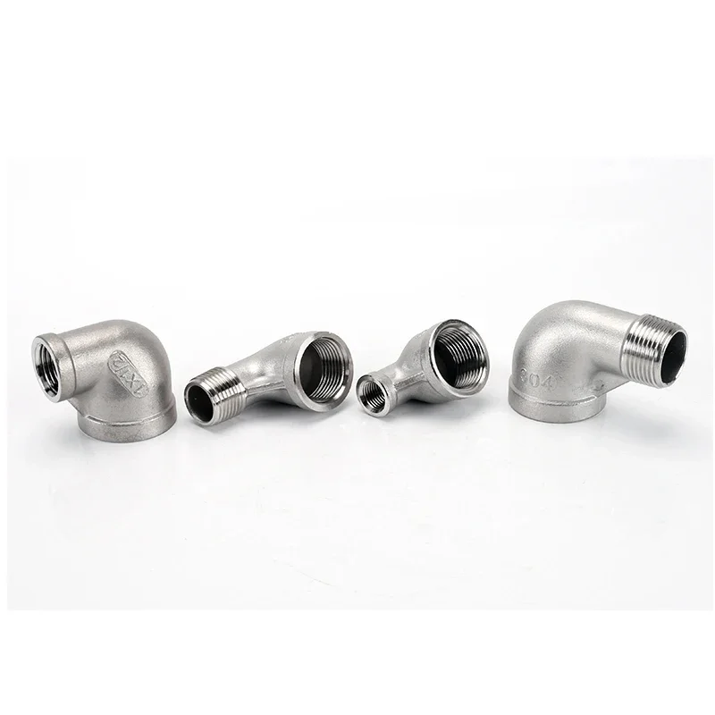 Riduttore Connettore A Gomito 1/8 "1/4" 3/8 "1/2" 3/4 "1" BSP Femmina Maschio Filettatura Raccordo Adattatore 304 In Acciaio Inox Acqua Gas Jointer