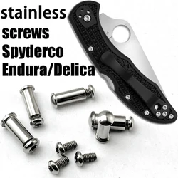 Juego completo de tornillos de acero inoxidable con mango de cuchillo plegable para Spyderco C11 C10 Delica 4 Delica4 Endura 4 Endura4, accesorios para hacer bricolaje