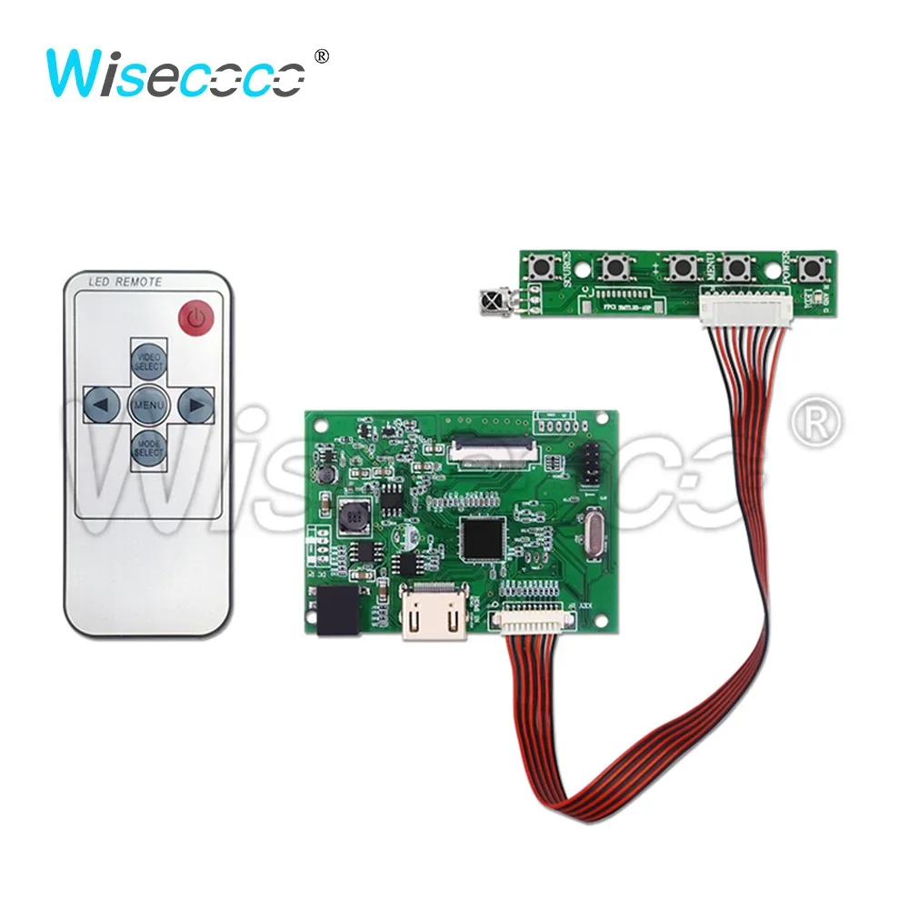 Wisecoco EDP 30-контактная плата драйвера управления DIY Kit Интерфейс клавиатуры для экрана ПК 1920x1200/1920x1080/1280x800 PCB 800807 V6