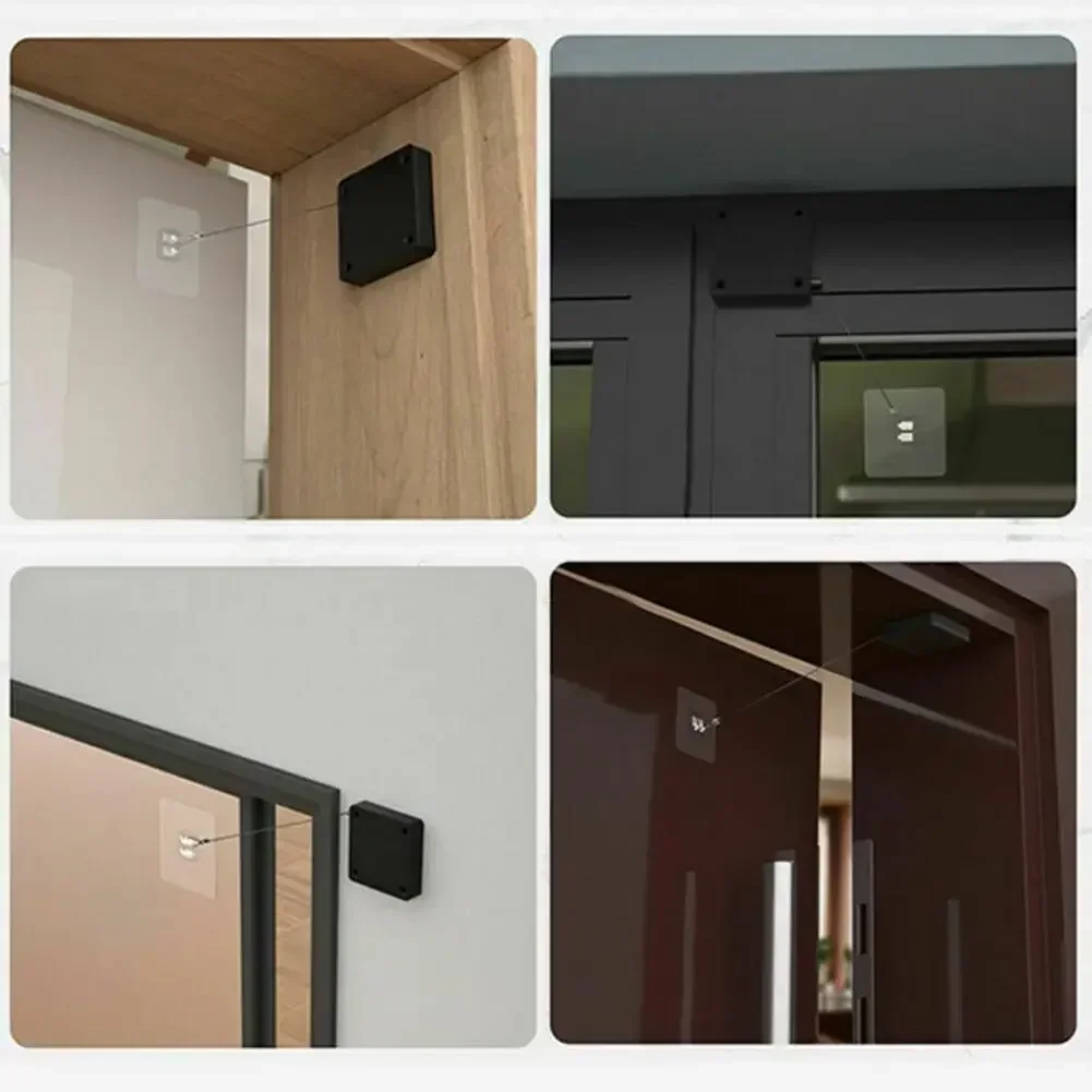 Maintain Privacy and Security with Automatic Sensor Door Closer Non Porous Glue Installation and Quick Closing System