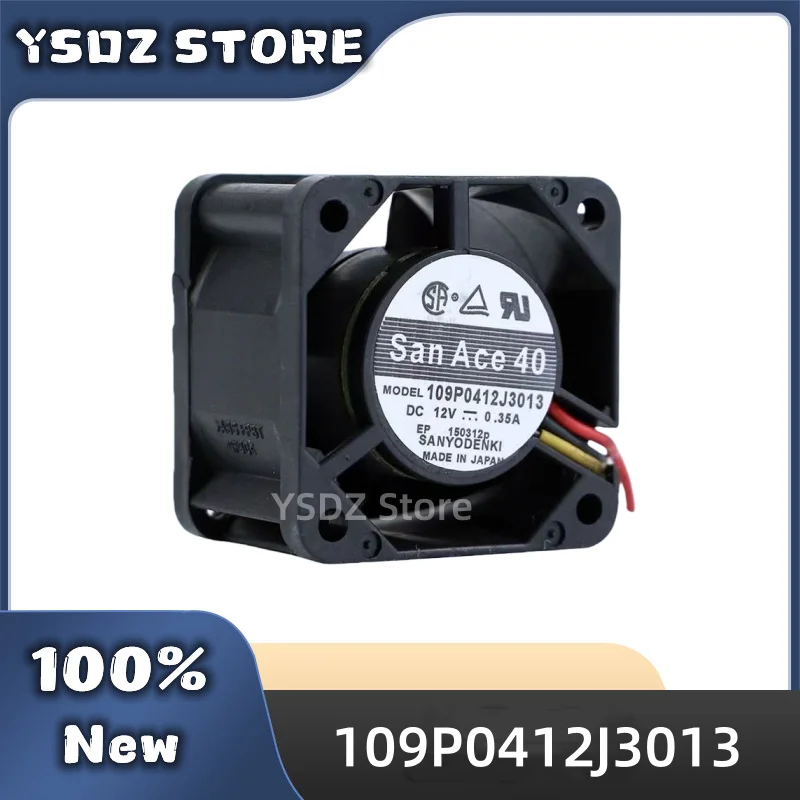 New San Ace 40 4CM Server Fan 4028 40*40*28MM 12V 0.35A 3-wire Server Case Cooling Fan 109P0412J3013 With 3PIN