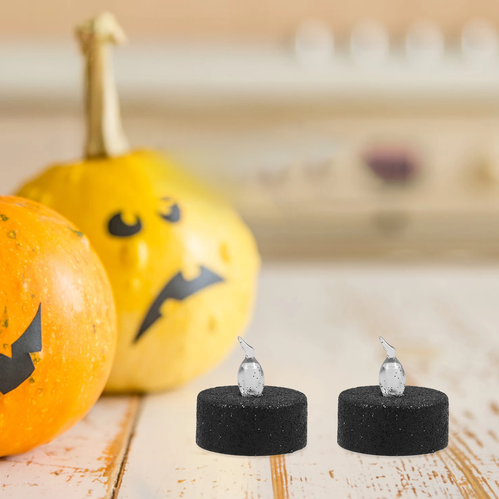 

6 Pcs Light Halloween Party Decorations Tabletop Flickering Candles Lights Led Flashing