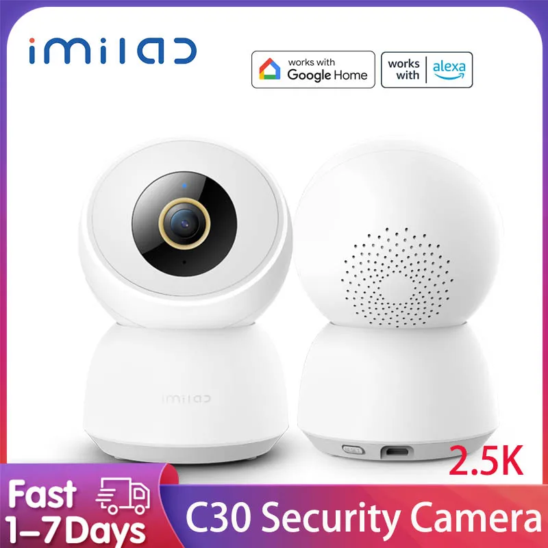 IMILAB C30 Security IP Camera 2.5K HD Indoor Video Surveillance Smart Siren Baby Camera CCTV Webcam Home Security WIFI Connect