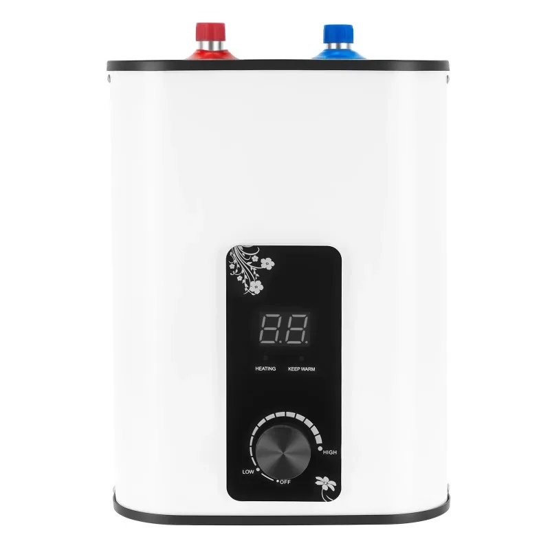 Instant Hot Water Heater 1500W, 8L Electric Mini Tank Water Heater 1500W with Temp Control 32-149°F for Kitchen Bathroom RV