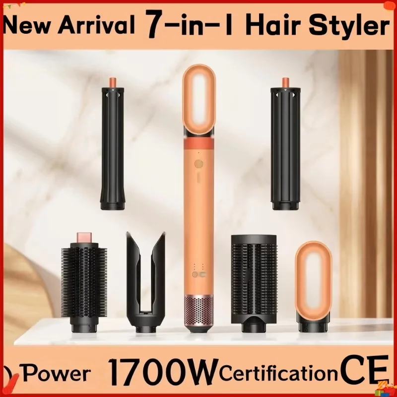 

6-In-1 Hair Care Styler HS09 Negative Ion Blow Dryer Multi-Function Curling Iron Combination for Styling And Grooming