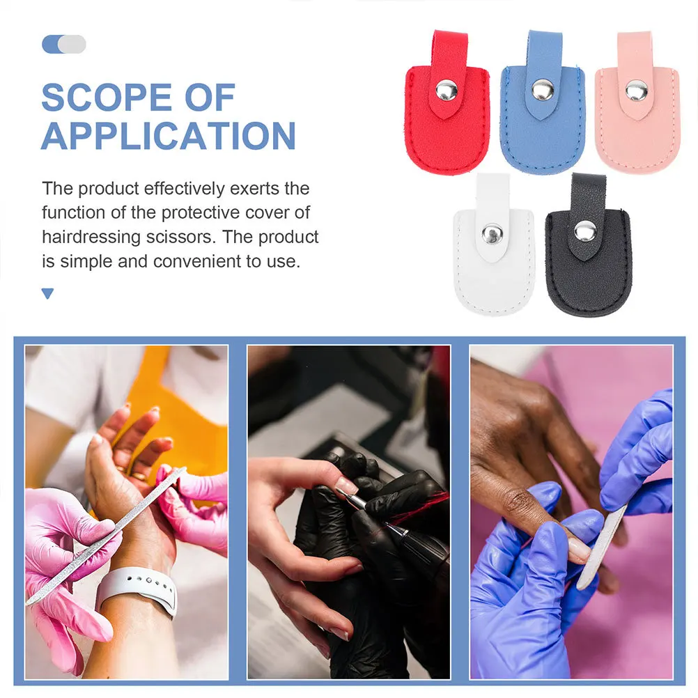 

6Pcs Manicure Scissor Pouches Durable Stylish Cuticle Nipper Covers for Salon Use Cuticle Scissor Covers Toe Scissors Bags