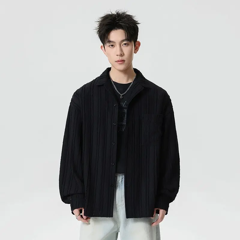 

Men's Floral Embroidery Jaet Breathable Twill Pattern Casual Sle Long Sve V-Ne Cotton Blend Comfortable Fit irt