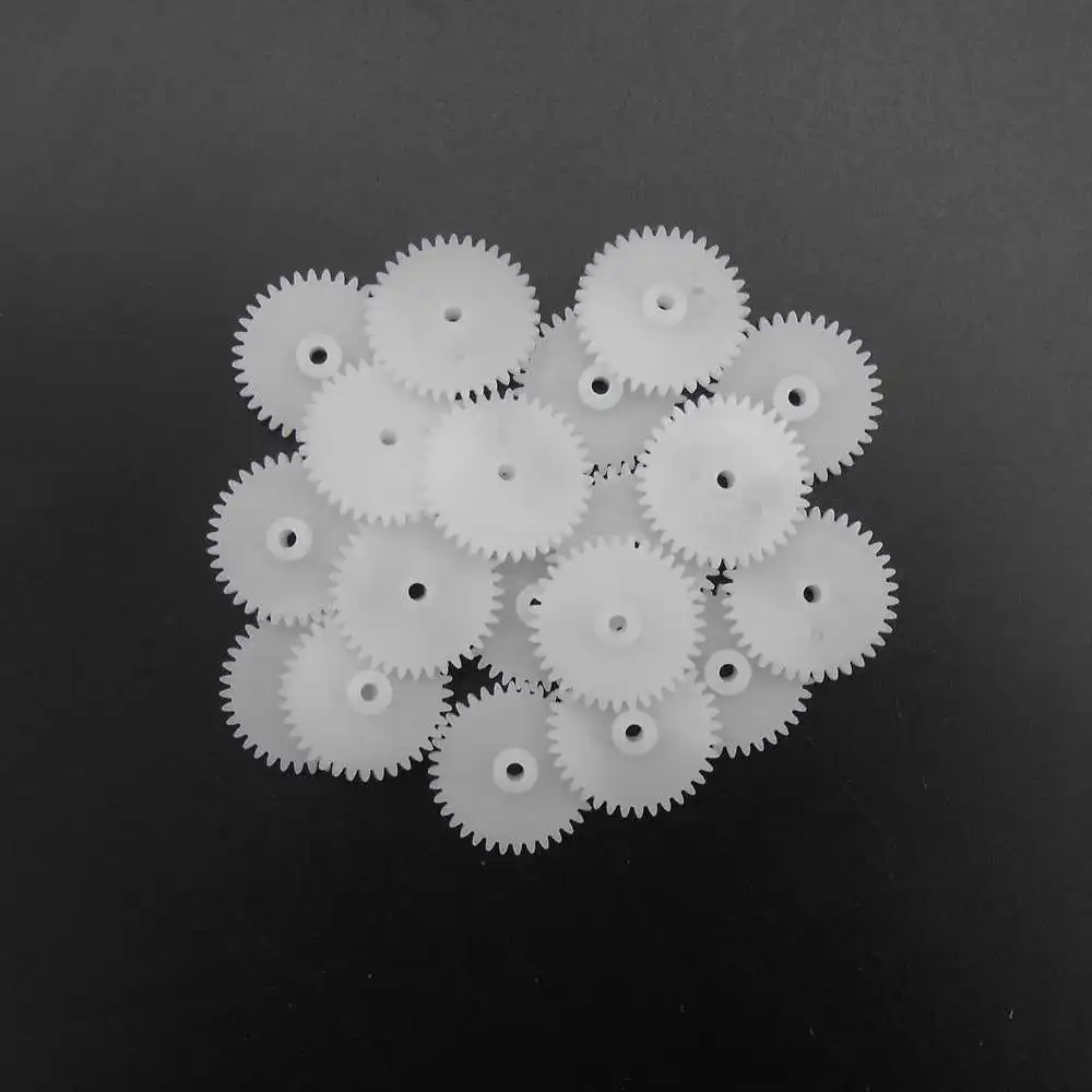 20Pcs 0.5M 362A 4X19MM 0.5 Modulus Plastic Spur Gear 36 Teeth (36T) for DIY Bore Hole Aperture 2mm 1.95mm 2A Tight Height 4-5MM