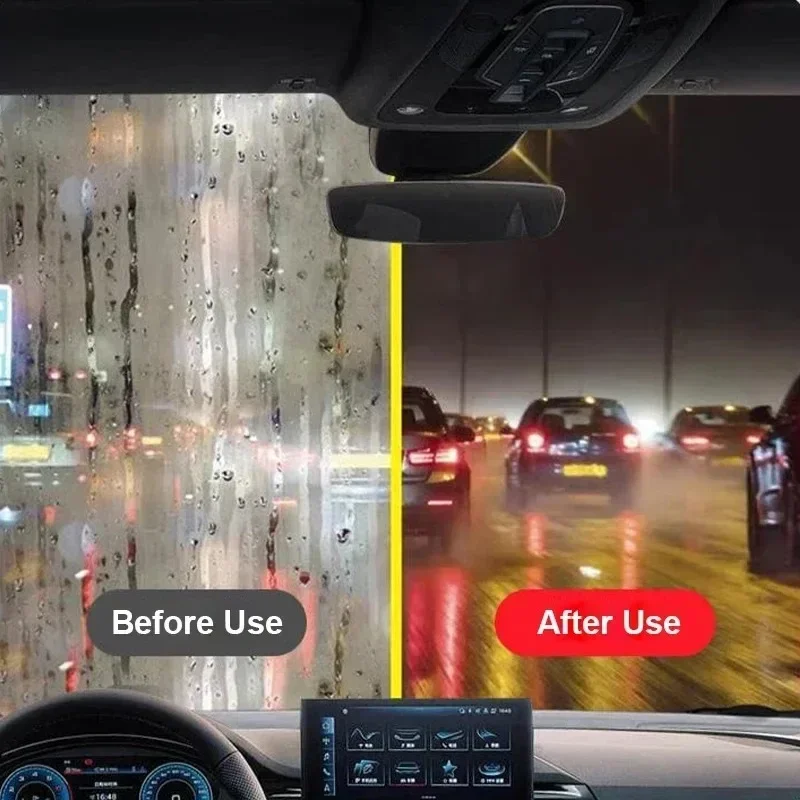 فرشاة قوية لإزالة فيلم الزيت لزجاج السيارة ومرآة الرؤية الخلفية، أداة مسح مبللة غير قابلة للكش وخالية من الخدوش للاستخدام في زجاج السيارة
