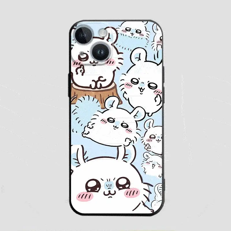 Cute Chiikawas Cartoon Cover Phone Case for iPhone 16 14 13 15 Pro Max 11 Pro 12 Mini SE X XS Max XR 7 8 TPU Soft