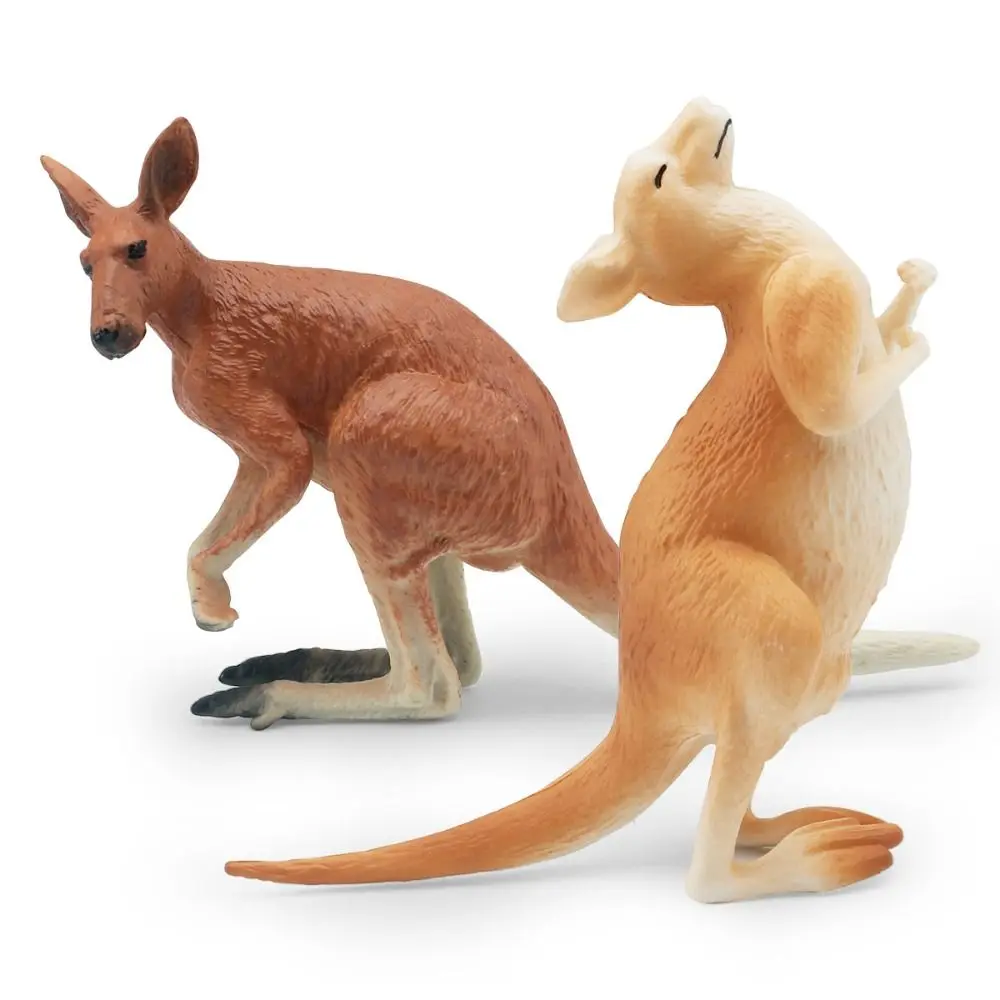 

PVC Simulated Wildlife Model Handmad Statue Kangaroo Action Figures Crafts Collectible Simulated Wild Kangaroo Figurines