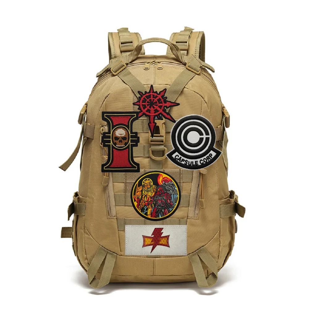 New Design Bag Accessories Badge WarHammer 40K Warhammer Embroidered Red Symbol Outdoor Backpack Magic Morale Armband