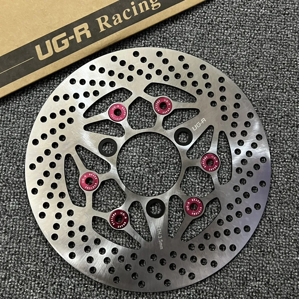 Universal 220mm Motorcycle Brake Disc Floating Disk Rotor Brake Universal 3 Hole Front Rear Wheel For Yamaha Honda Scooters