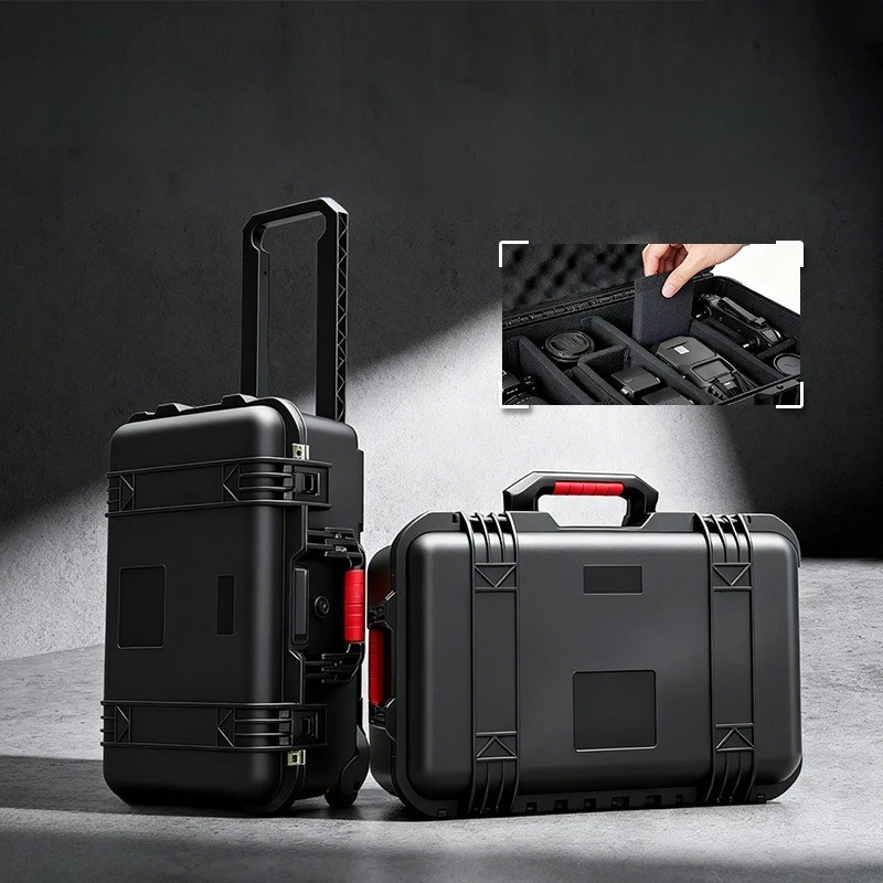 Portable Tool Case Waterproof Photography Equipment Box Safe Instrument Protection Suitcase Household Instrument Organizer Box