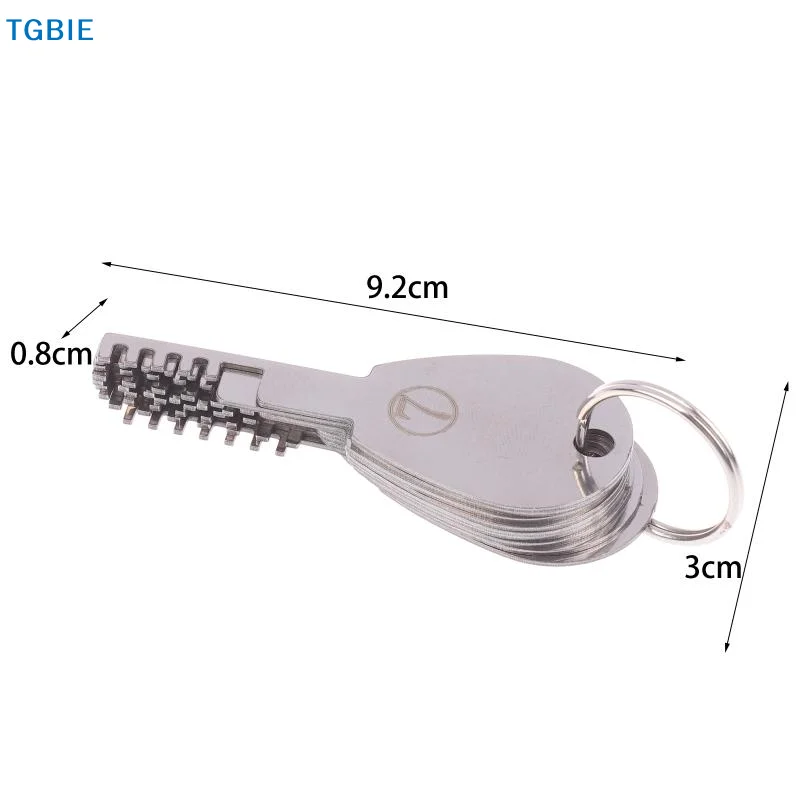 

[TL][L]1 Set HUK Tools Stainless Steel Comb Lock 9in1 Full Set Repair Tool Stainless Steel Key Blank