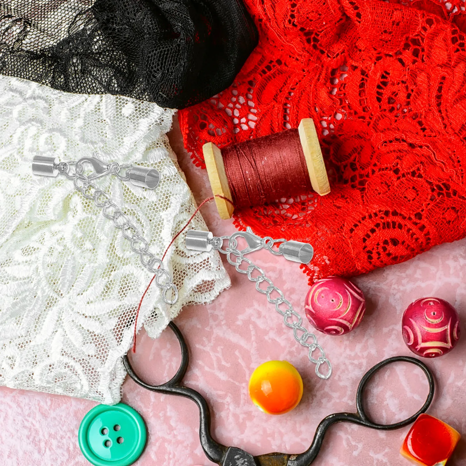 20 Pezzi di Chiusure a Moschettone per Gioielli Fai-da-Te, Fibbie per Collane, Bracciali, Portachiavi, Materiali per Creazioni Artigianali