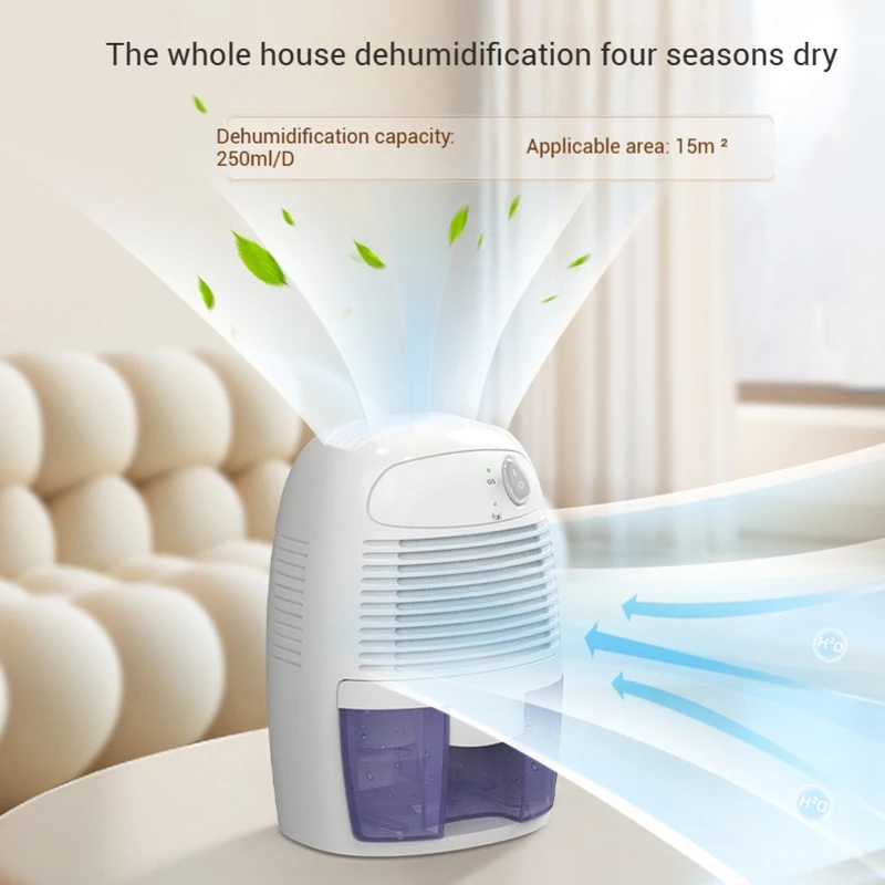 Dehumidifier, household small dehumidifier, bedroom dehumidifier, dryer, moisture absorber, portable and silent
