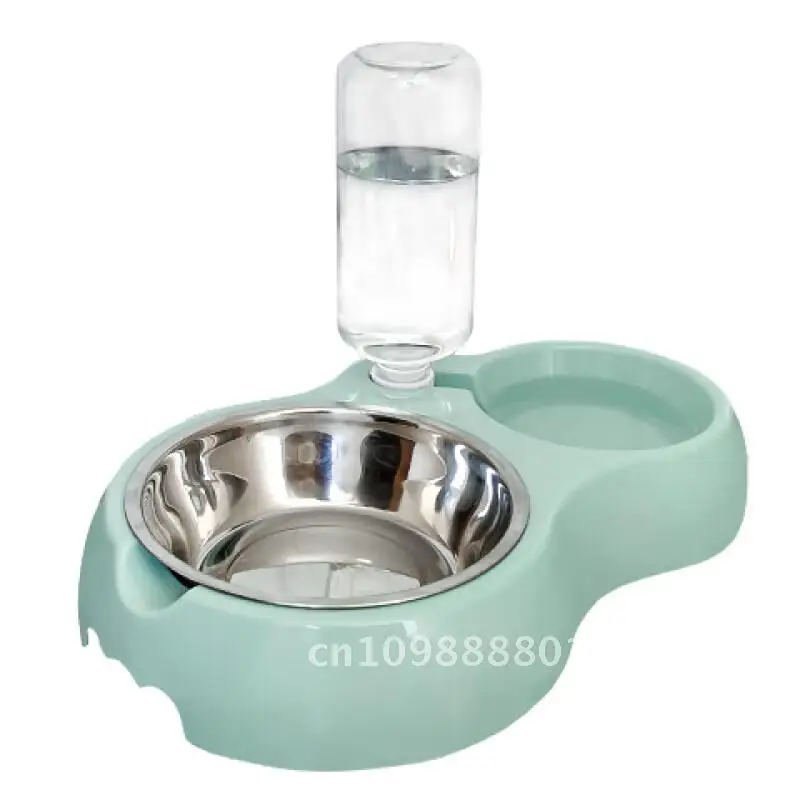 

Dog Food Pet Food Pet Neck Protection Double Bowl Automatic Water Renewal Dog Basin Cat Basin Pet Supplies