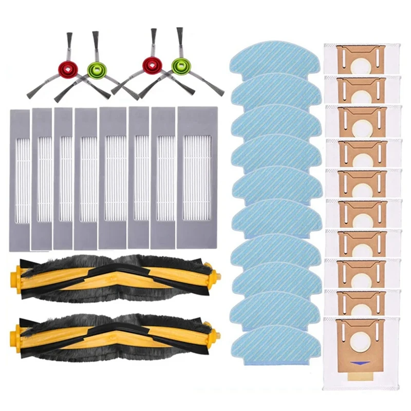 

For ECOVACS DEEBOT N10 / N10 PLUS Robot Vacuum Cleaner Accessories Main Side Brush Hepa Filter Mop Cloth