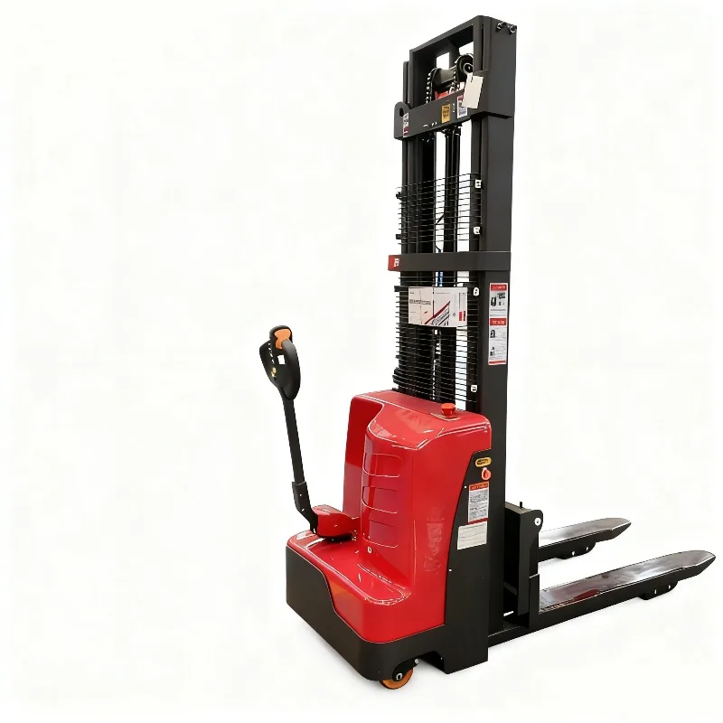 New electric stacker 1 ton 2 tons 1.5 tons, lead-acid battery powered pallet stacker, narrow channel warehouse
