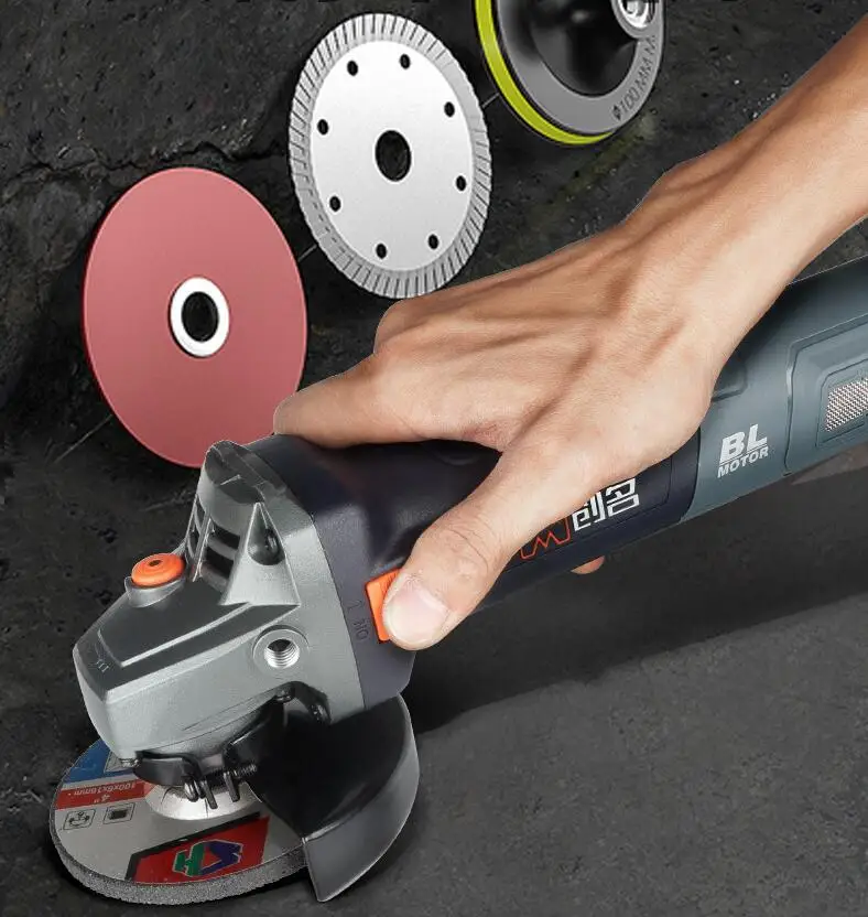 125 مللي متر 5 "1300 واط الثقيلة 220 فولت التيار المتناوب فرش زاوية طاحونة لقطع حجر البلاط