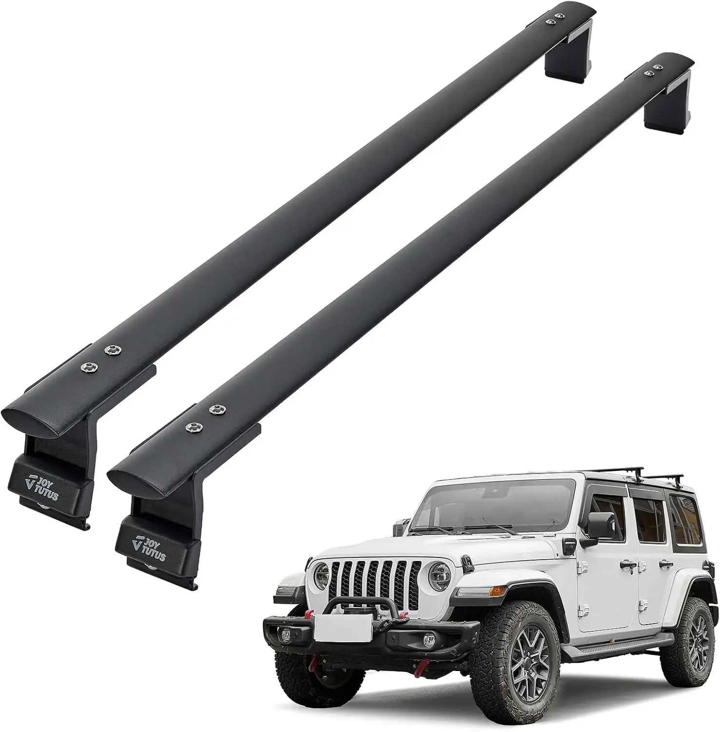 Roof Rack Cross Bars Compatible with Wrangler JK JL & Gladiator JT | 2007-2026 (Only for Hard Top), 550 LBS Roof Top Crossbars S