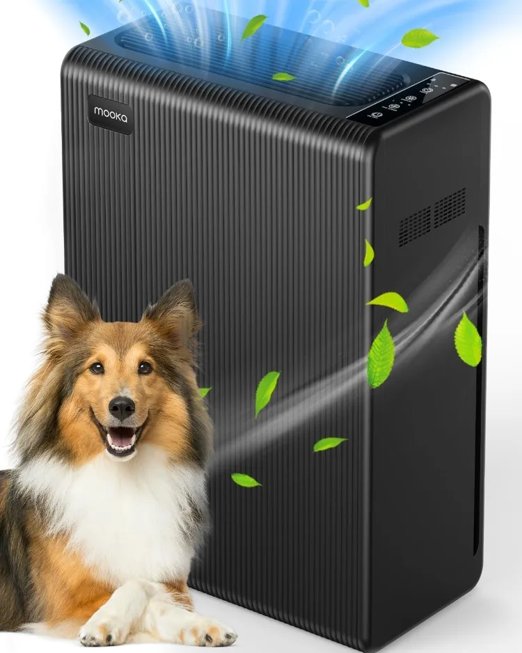 

Air Purifiers for Home Large Room up to 1740ft², H13 HEPA Air Filter for Pets Hair Dander Smoke Pollen Dust, Non-Ozone, Portable