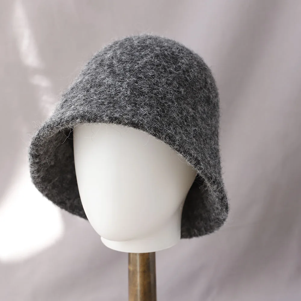

2026 new Autumn Winter Wool Bucket Hat Women Fashion Vintage Fisherman Hats Versatile Cap Spring Felt Hat 6 Colors Foldable hat