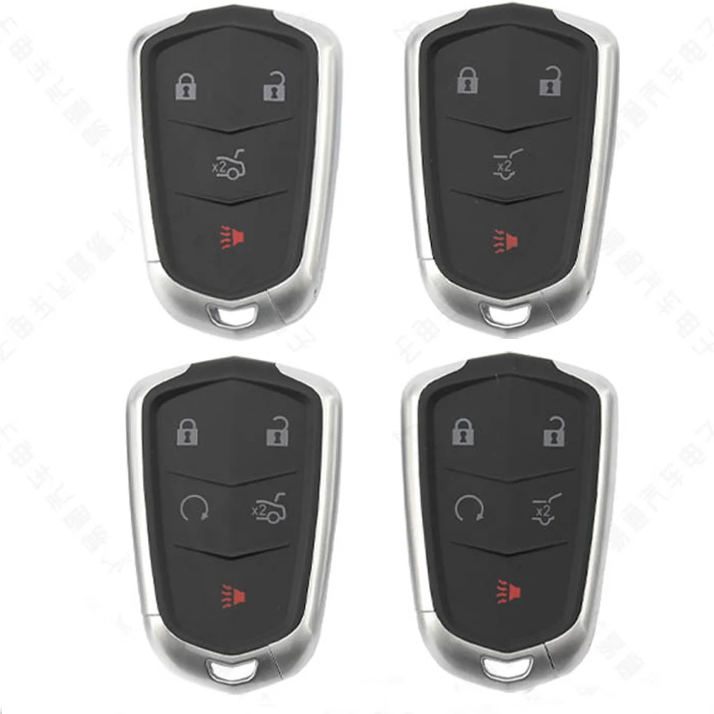 Smart Car Key Blank Shell 4/5 Buttons For Cadillac SRX XTS ATS XT4 XT5 CT6 Keyless Remote Key Cover Replace