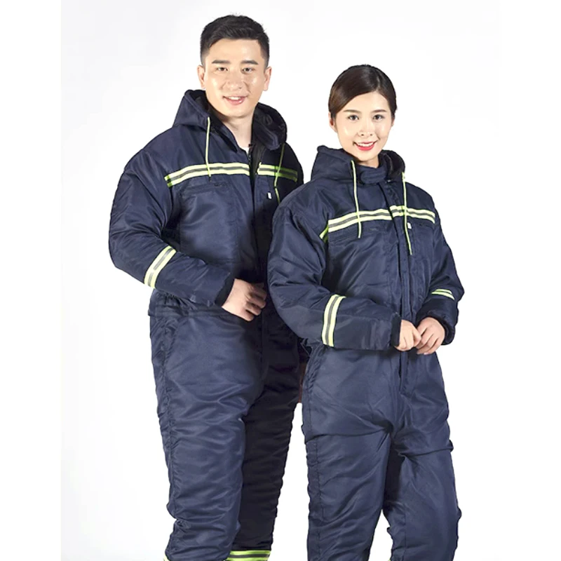 Winter cold and warm one-piece work clothes, outdoor fishing and skiing cotton jackets