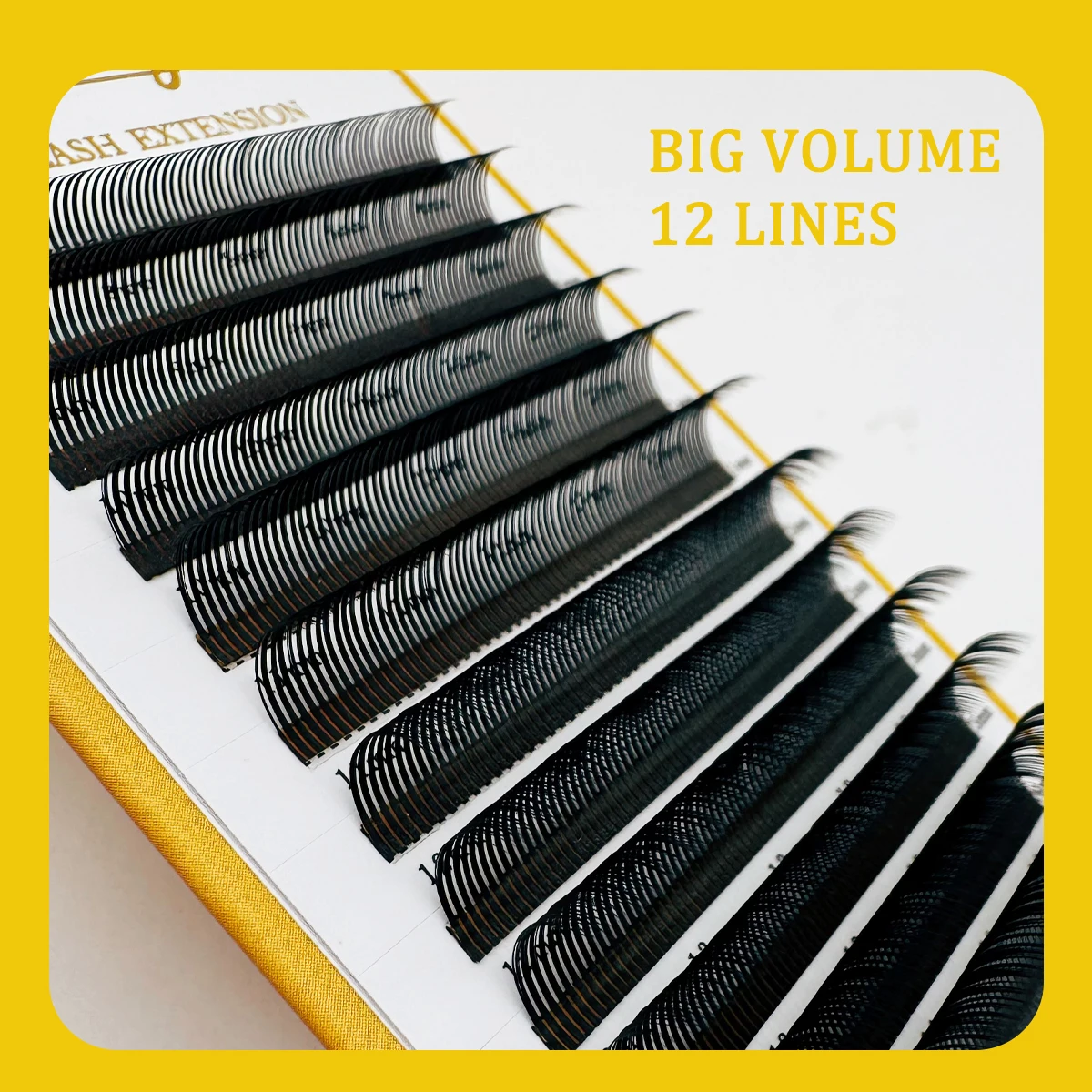 Domi LB LC M Curl 5D زهرة جلدة رمش ملحقات سبايك رقيق حجم المشجعين Wispy الطبيعية مجموعات مسبقة الصنع الجنية فلورا جلدة