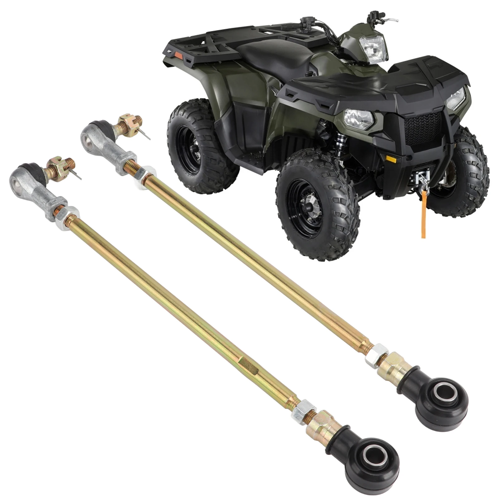 2 Sets Tie Rod Kits Left Right with Gaskets for Polaris Sportsman 500 1996-1997, OEM Replacement, ATV Tie Rod End Kit