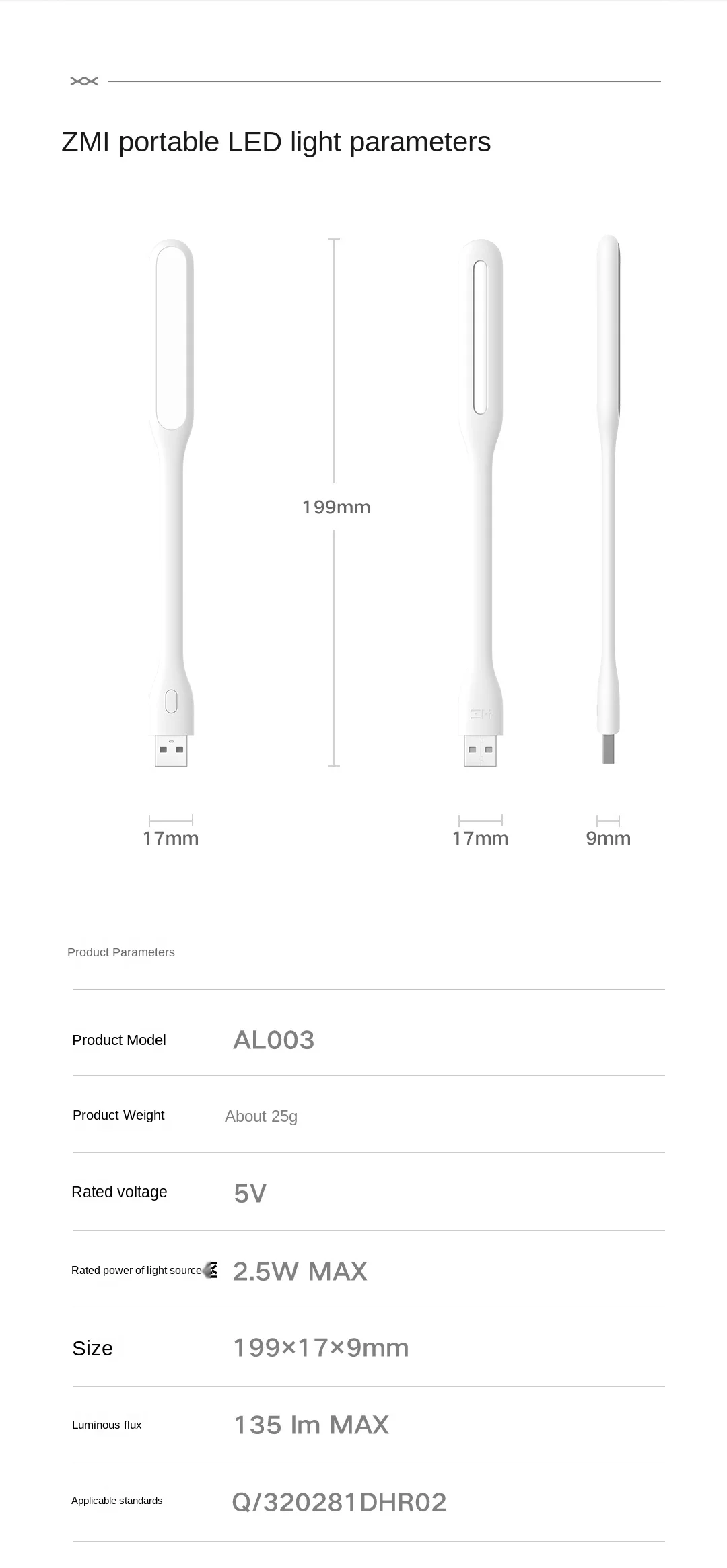 Xiaomi ZMI Đèn LED USB Phiên Bản Nâng Cao 5V 1.2W Di Động Đèn LED Tiết Kiệm Điện Đèn Công Suất Ngân Hàng laptop Máy Tính Xách Tay Có Thể Uốn Cong Đèn