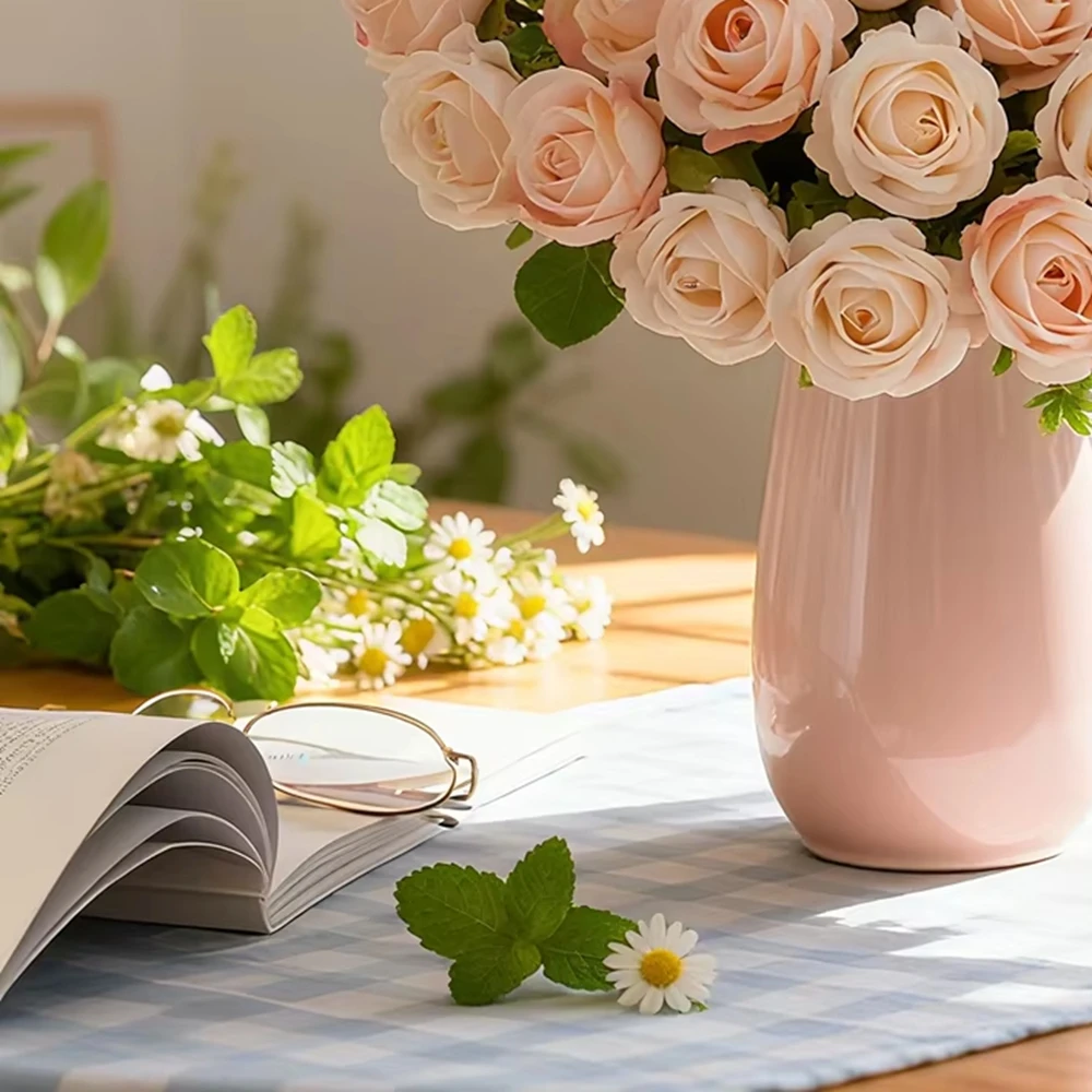 

10PCS Artificial Flowers Silk Rose Diy Wedding Bridal Garden Yard Arch Home Room Festival Decora Garland Photography Props Gift