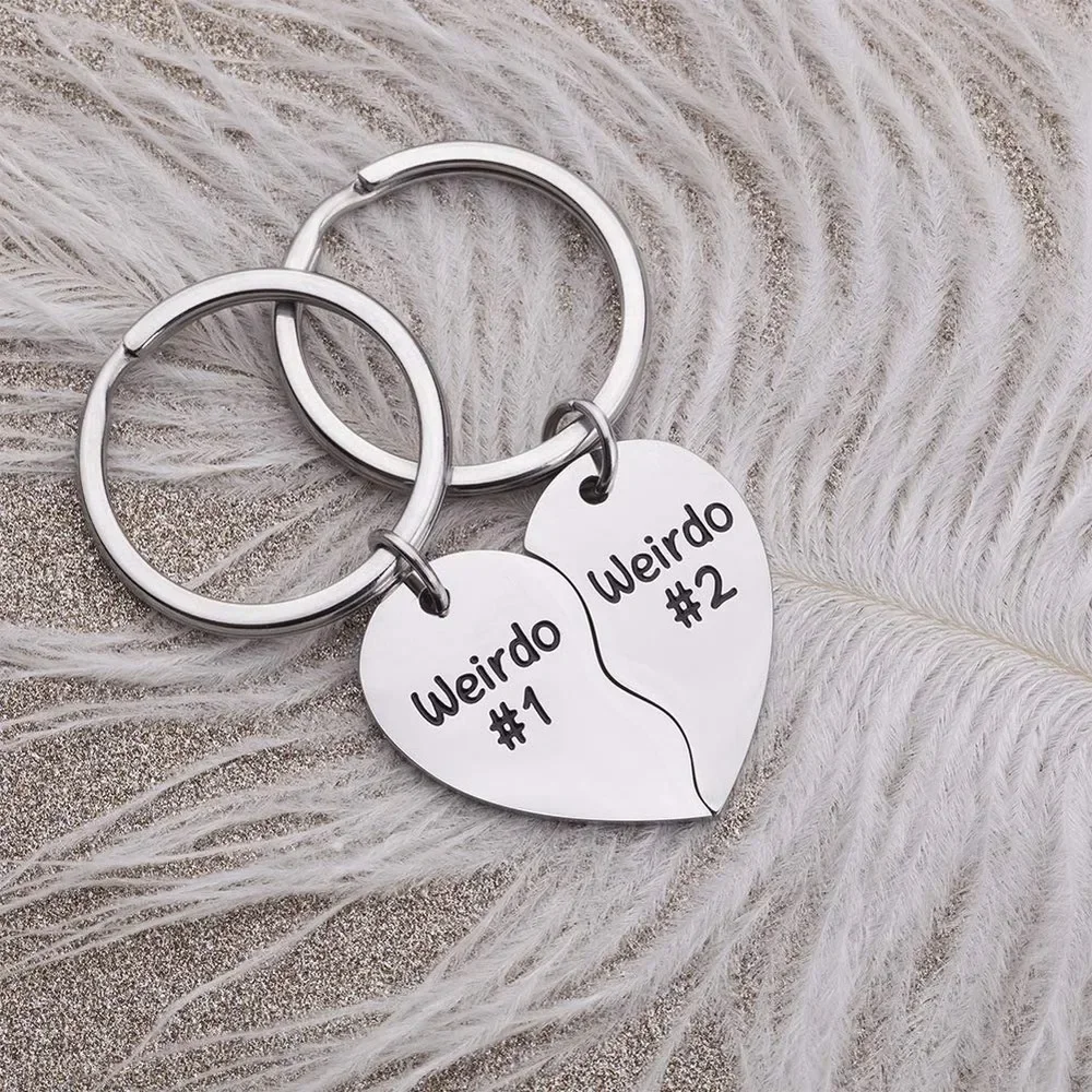 Best friends keychain keyring 