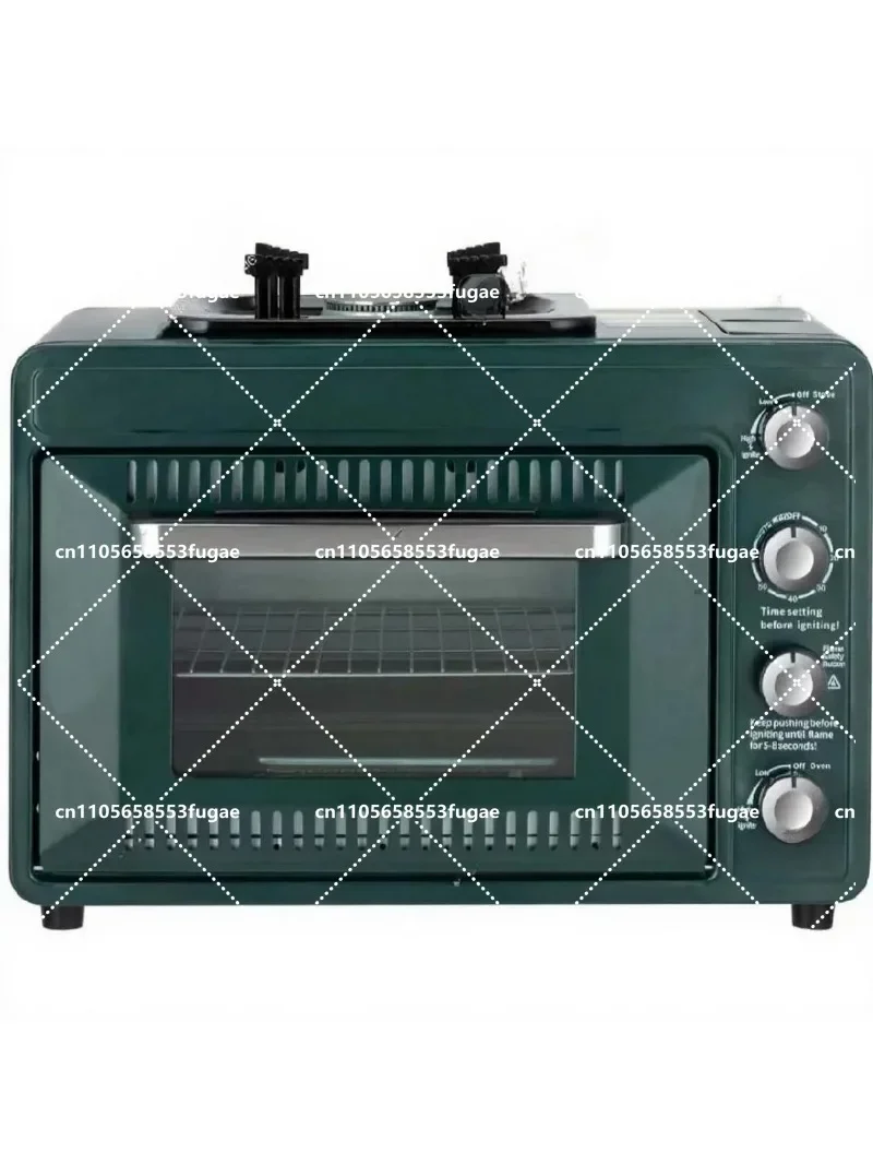 Outdoor Portable Gas Oven 25-30L Multi-functional Integrated Cassette Stove for Camping Compact Travel-Friendly Cooking Solution