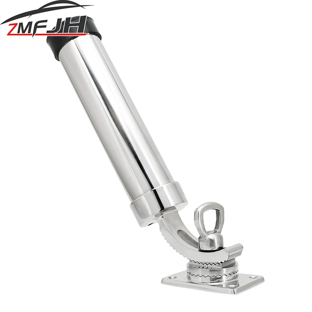 

Marine 360 Degree Rod Holder Deck Mount 304 Stainless Steel Adjustable Fishing Rod Holder For Marine Boat Yacht Accessories