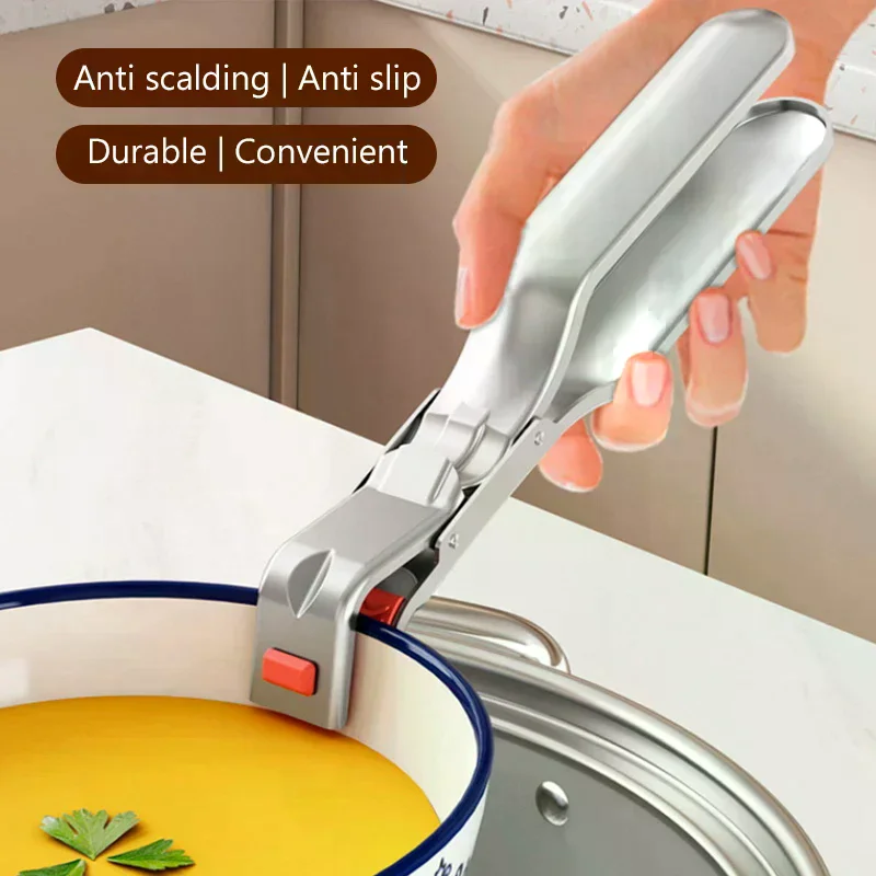 Anti-scalding Clip Hot Bowl Holder Dish Clamp Pot Pan Gripper Clip Hot Dish Plate Bowl Lifter Retriever Tongs Kitchen Supplies
