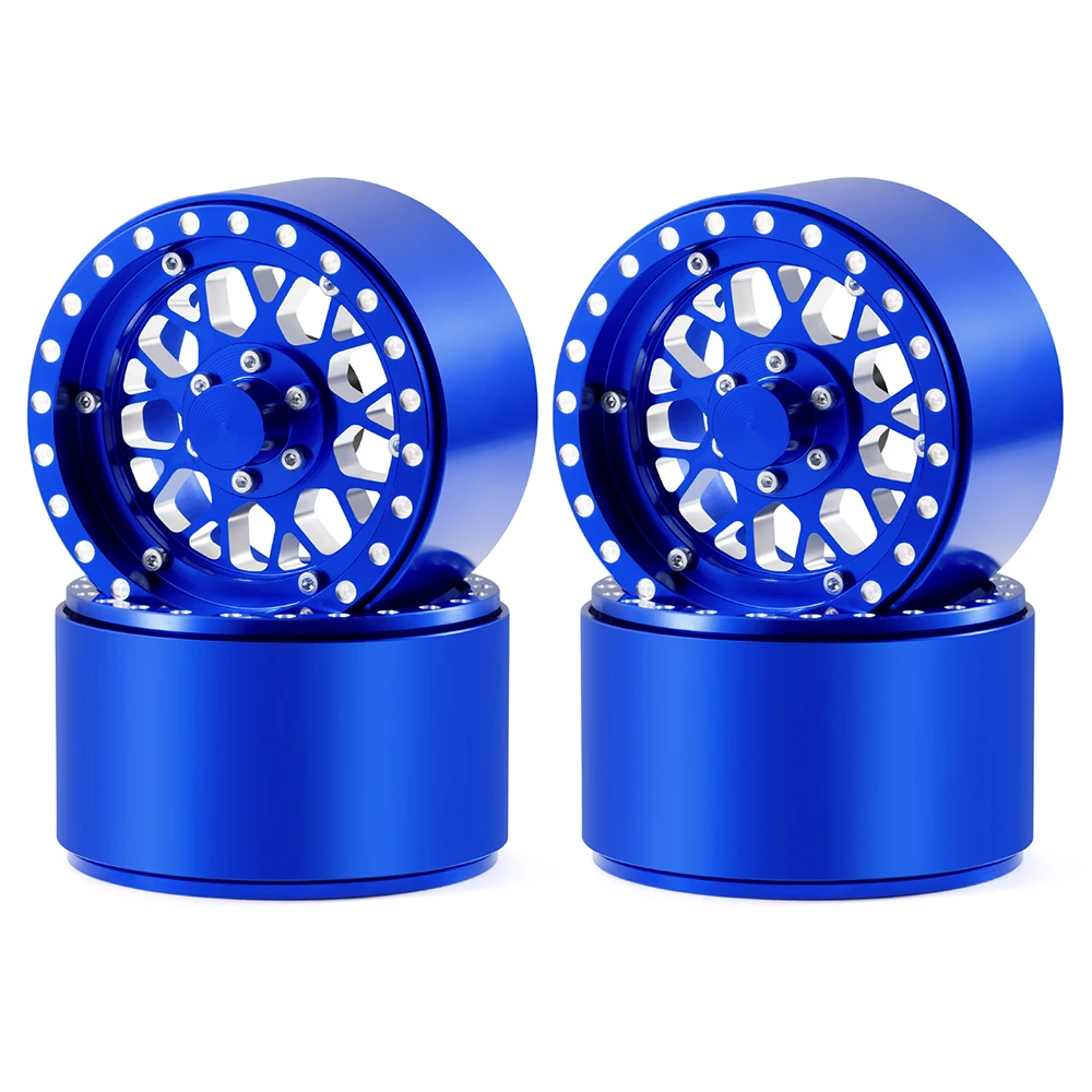 AXSPEED 4 pièces en alliage d'aluminium 2.2 pouces 39mm de large jantes à billes moyeux pour Axial RBX10 Wraith 90048 RR10 1/10 pièces de voiture RC