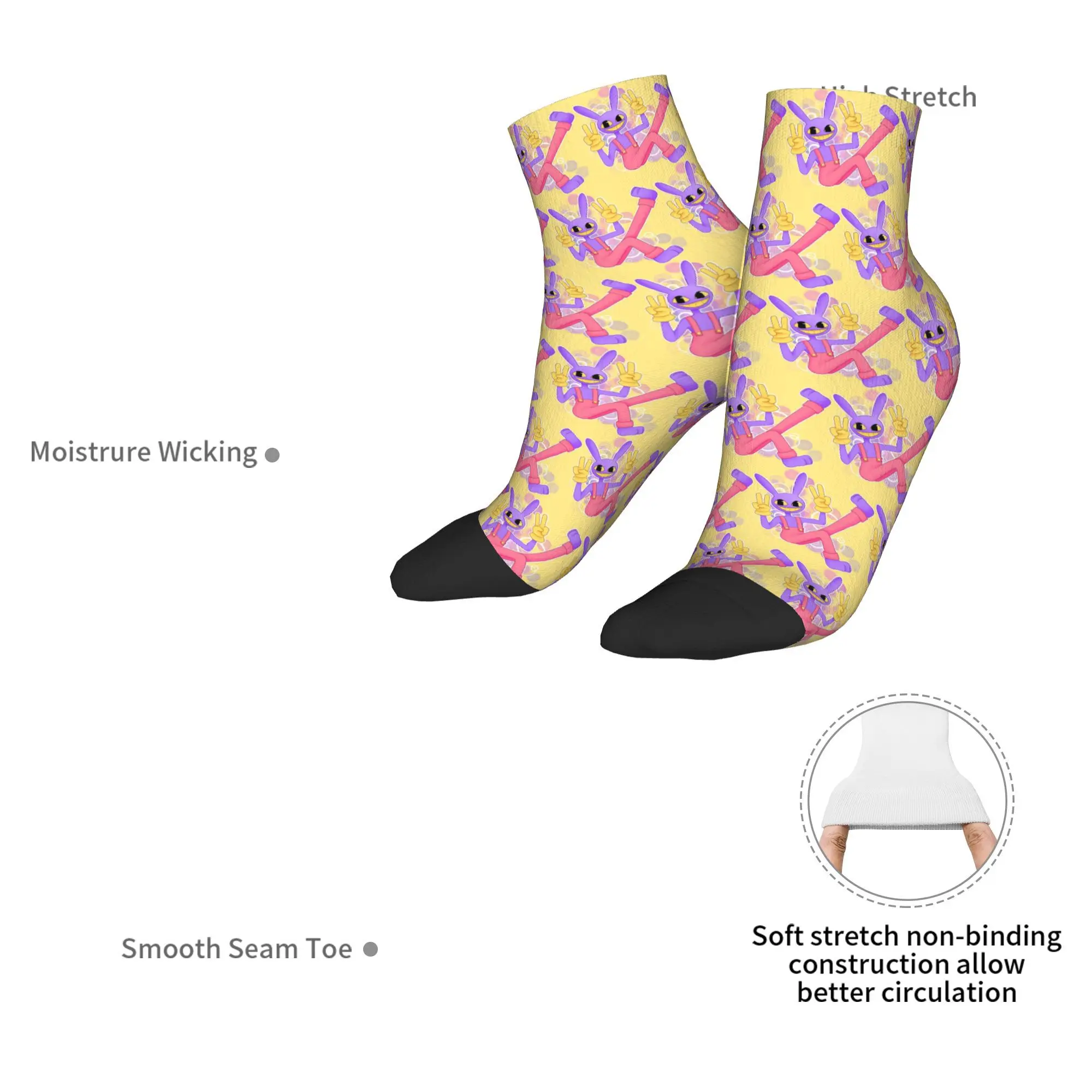 Jax The Amazing Digital Circus calcetines Harajuku medias súper suaves calcetines para todas las estaciones accesorios para hombre mujer regalo de cumpleaños