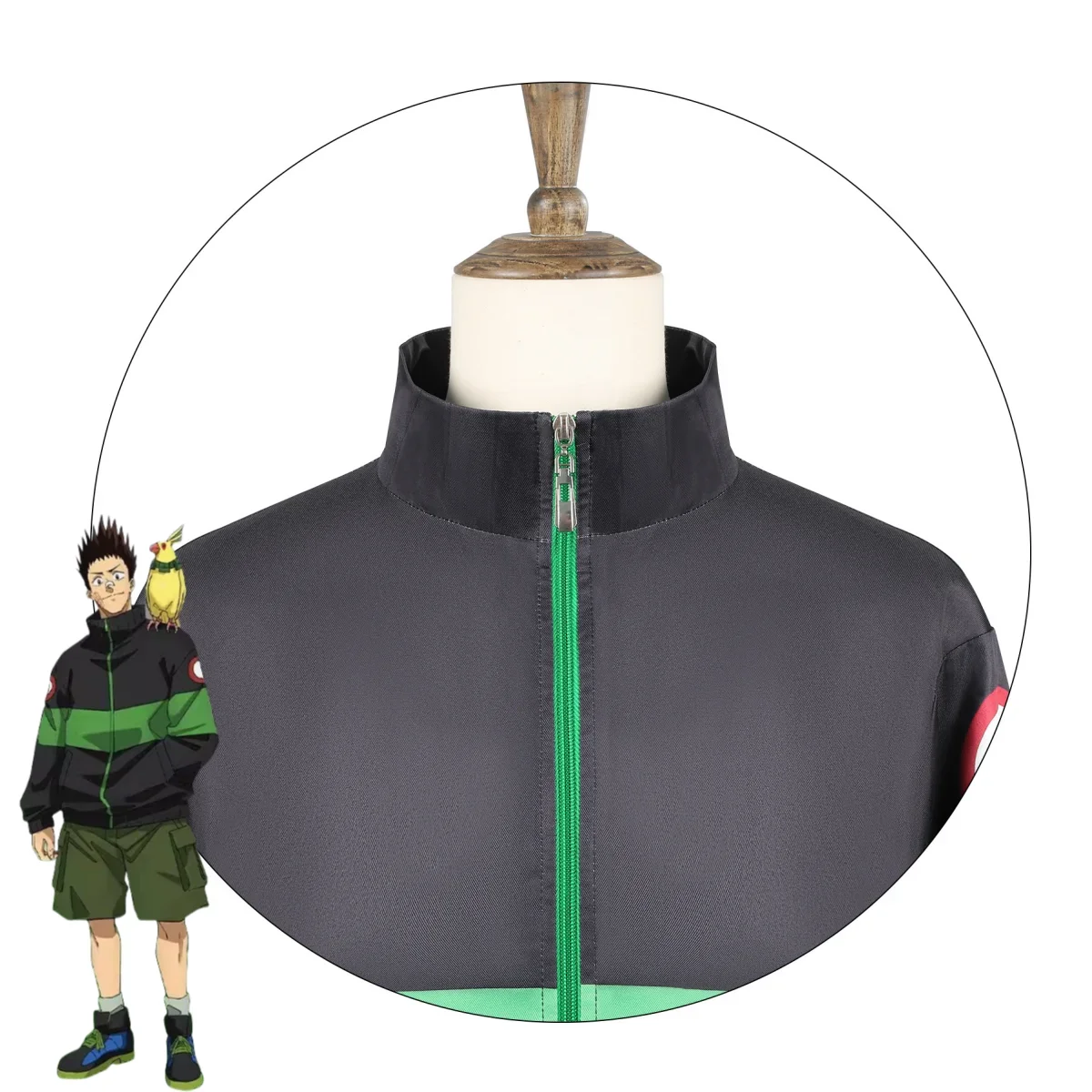 Anime Sakamoto Days Heisuke Mashimo Cosplay Costume Black Coat Military Green Pants Uniform Man Woman Halloween Party Suit - view 6