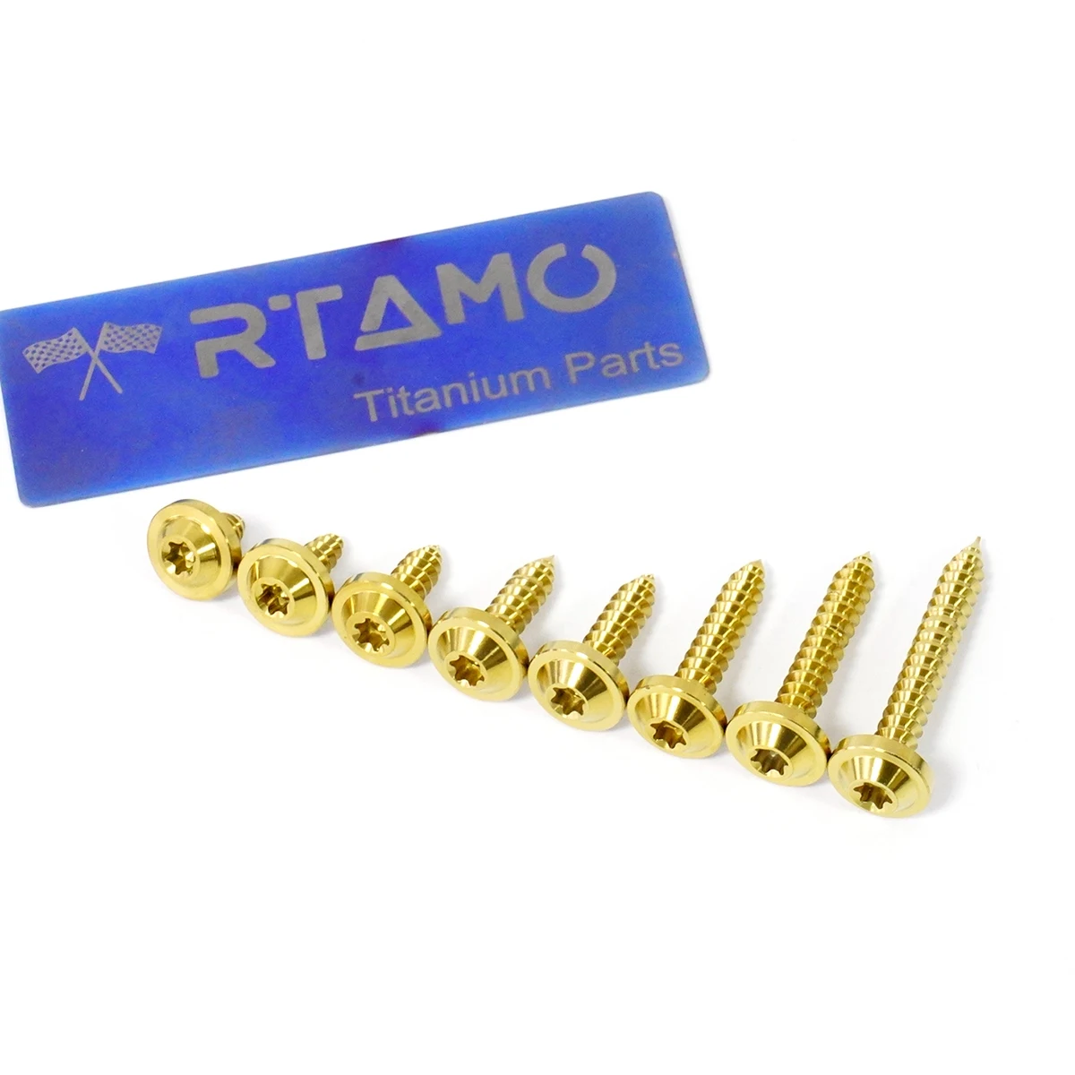 Bullone in titanio RTAMO M5X10-35 Viti autofilettanti a testa Torx UFO per auto da bicicletta moto, fissaggio CNC (1 pezzo)