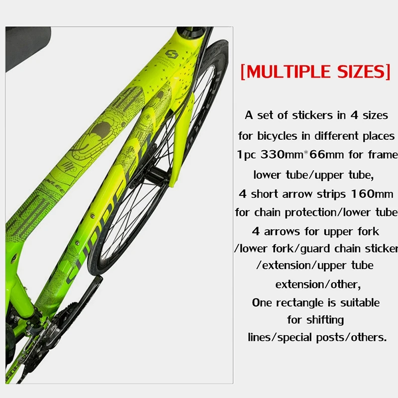 ENLEE The New Removeable Sticker Road Bicycle Paster Guard Cover 3D MTB Mountainbike Scratch-Resistant Protect Frame Protector – Detail 25