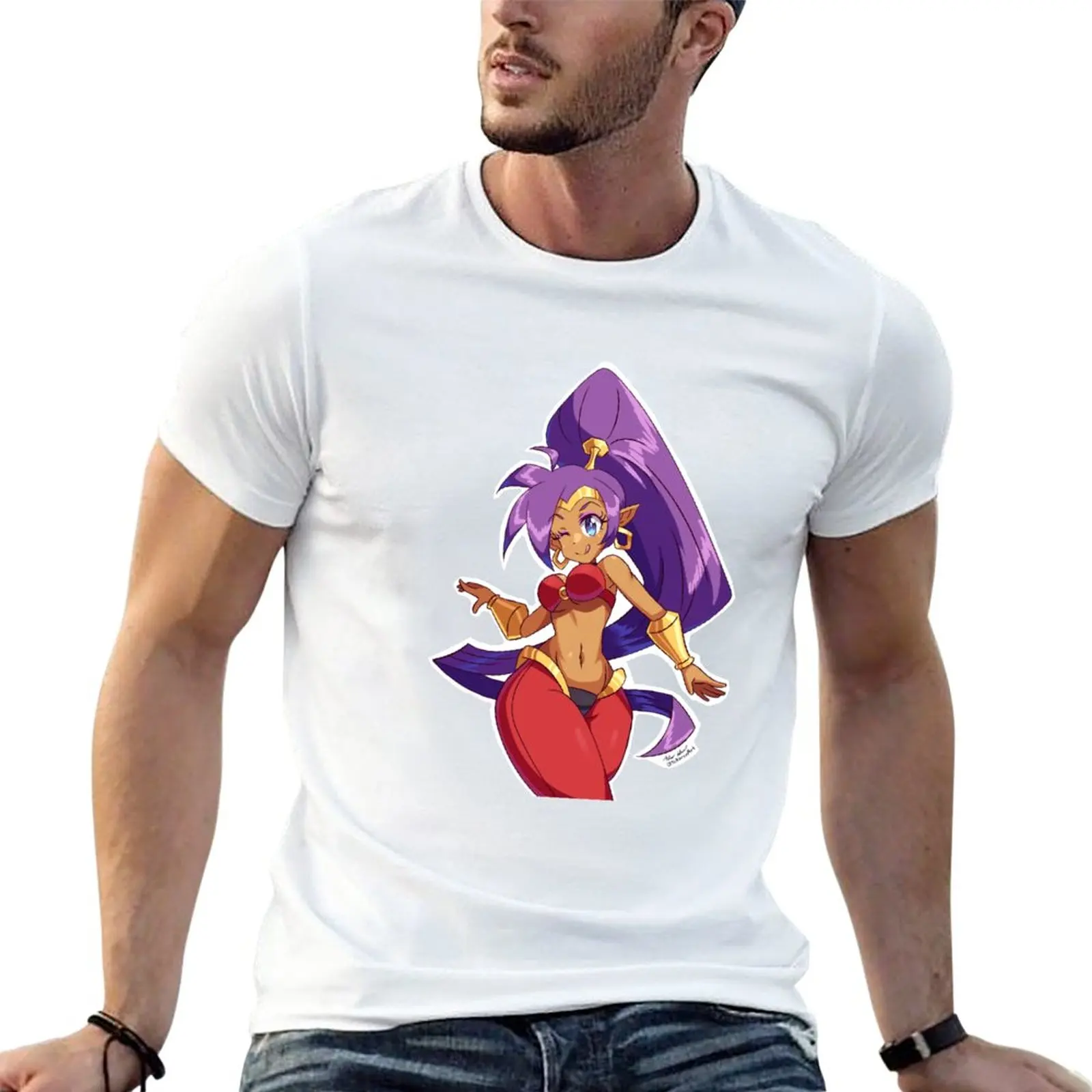 New Shantae Dancing T-Shirt heavyweight t shirts T-shirt short Aesthetic clothing vintage clothes mens clothing