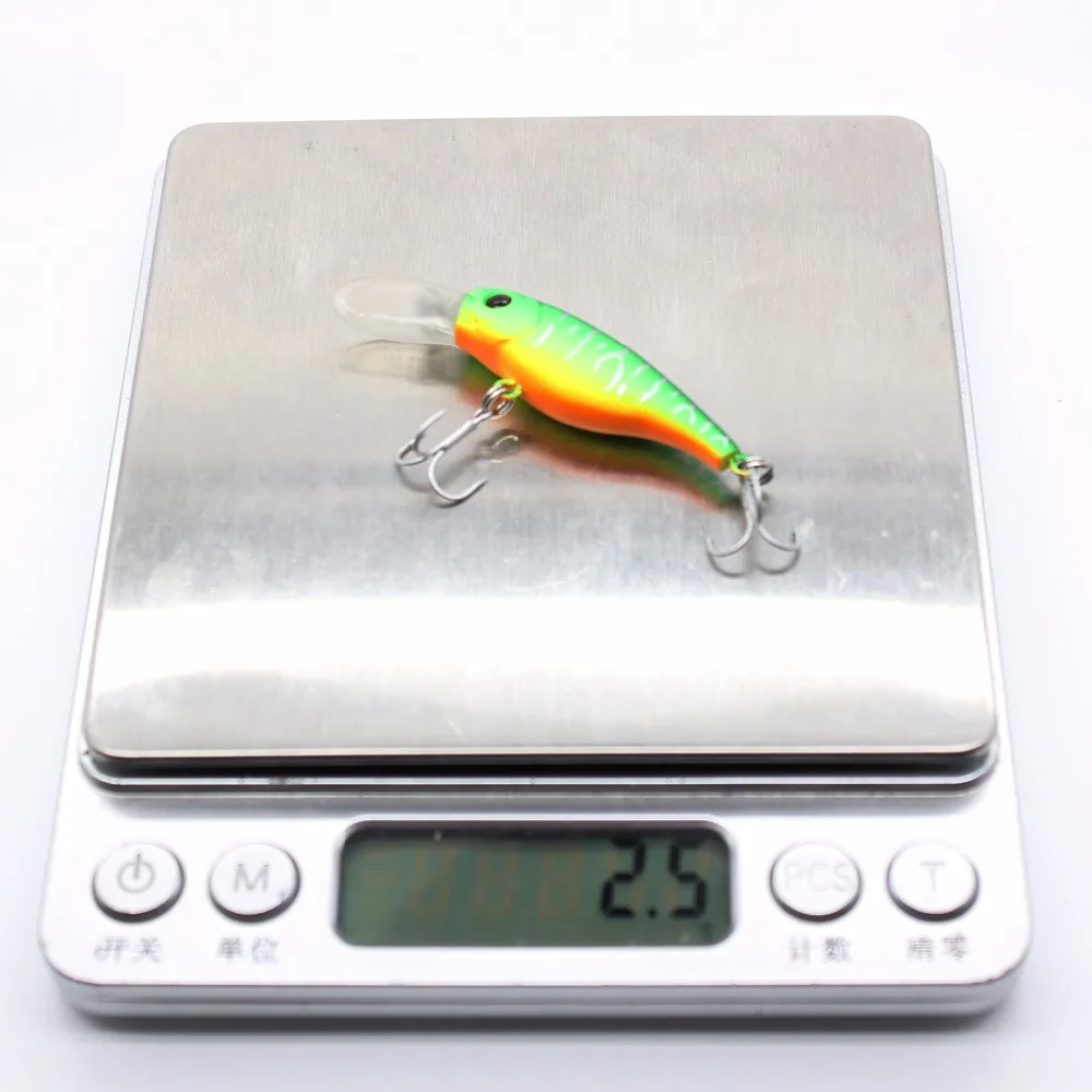 Kleiner schwimmender Wobbler, Jerkbait, 40 mm, 2,5 g, Tauchen, 0,8 m tief, kleiner Minnow-Shad, Kurbelköder, Barsch, Forelle, Makrele, Boot, Küstenangeln – Detail 3