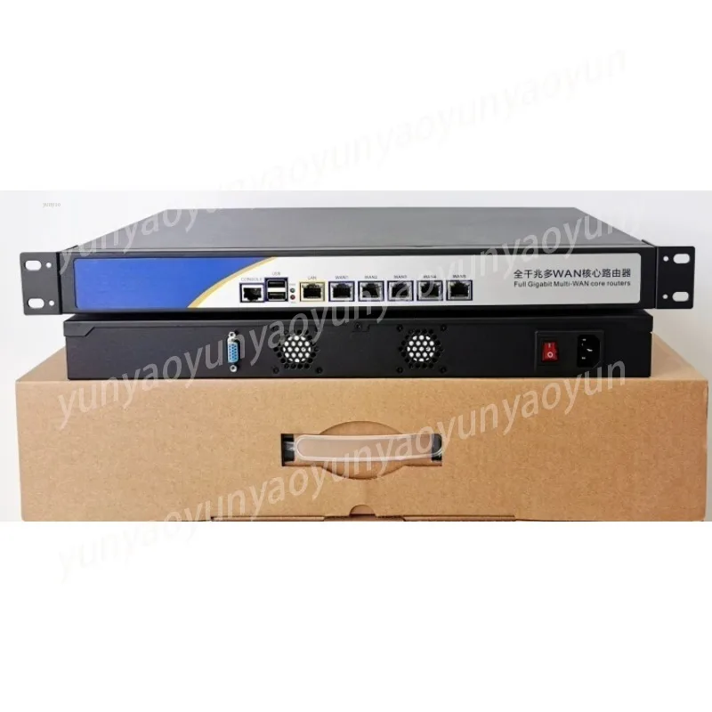 6-Port Gigabit Soft Router, D525 I5 I7 Platform for Studio Hotel & Network Management